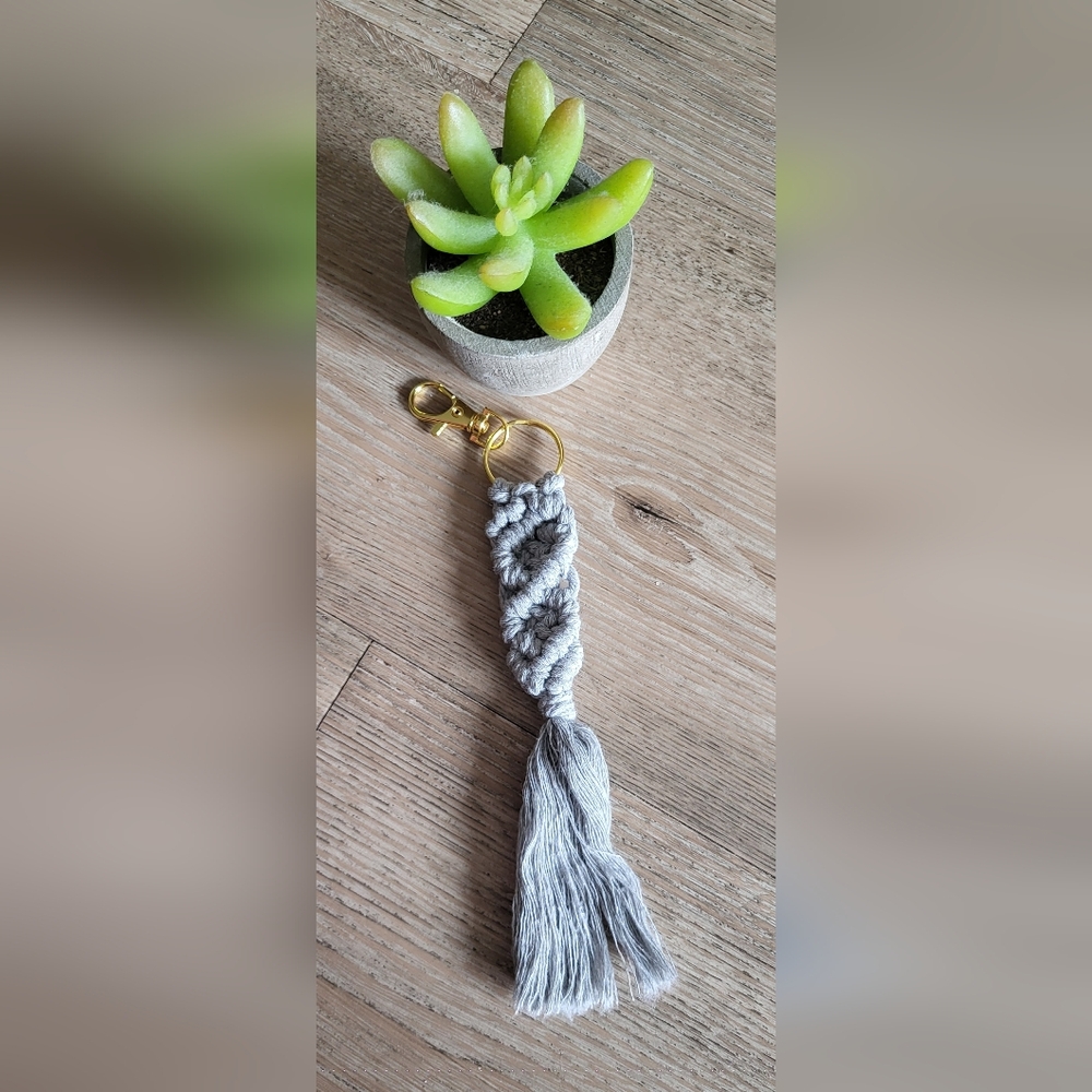 Handcrafted Macramé Keychain